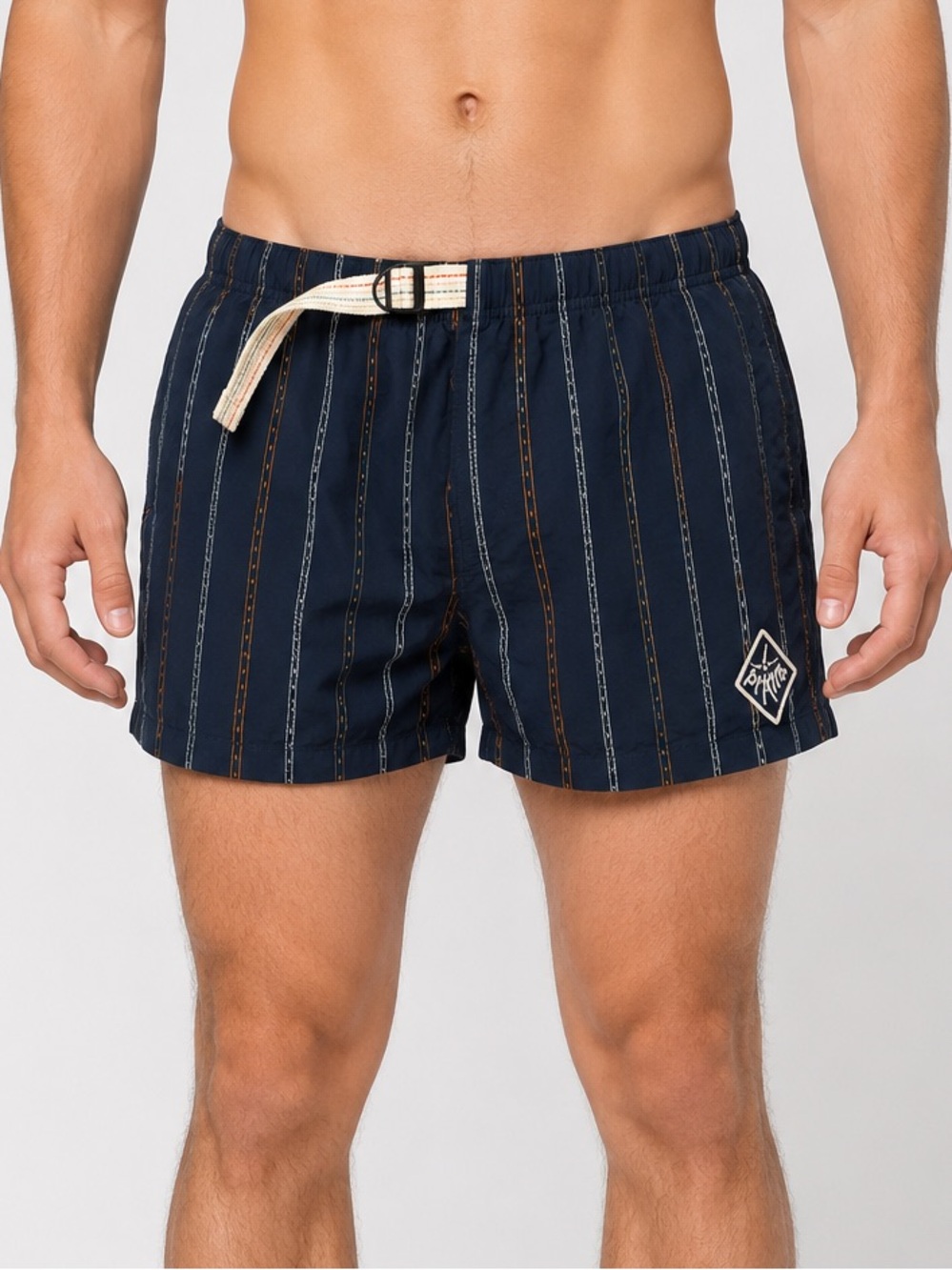 prAna‎ Indio Heritage Shorts Men’s size XXS Stormy Night navy stripe 3” Inseam